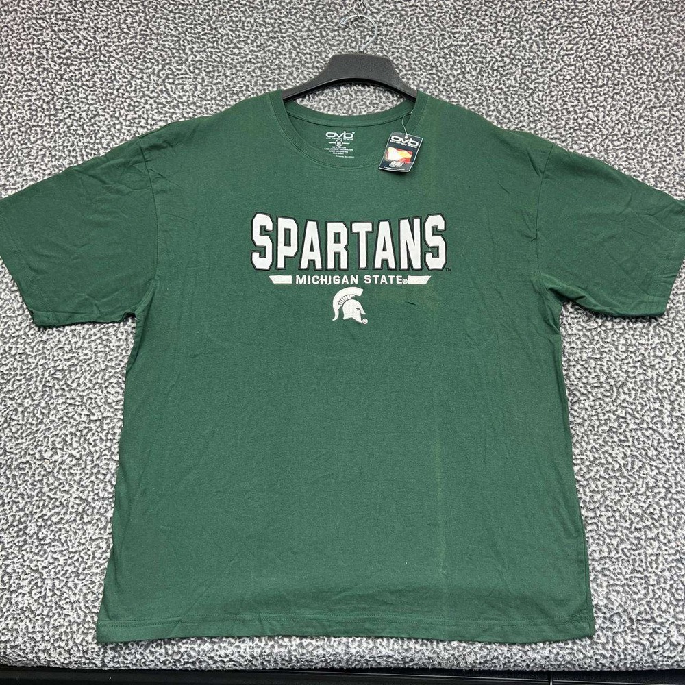 Michigan State Spartans‎ Shirt Men Medium Green OVB Short Sleeve Cotton New M